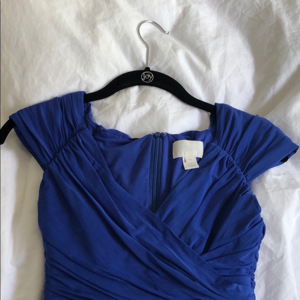Blue JCrew Mathilda Liquid Dress - Picture 4 of 4